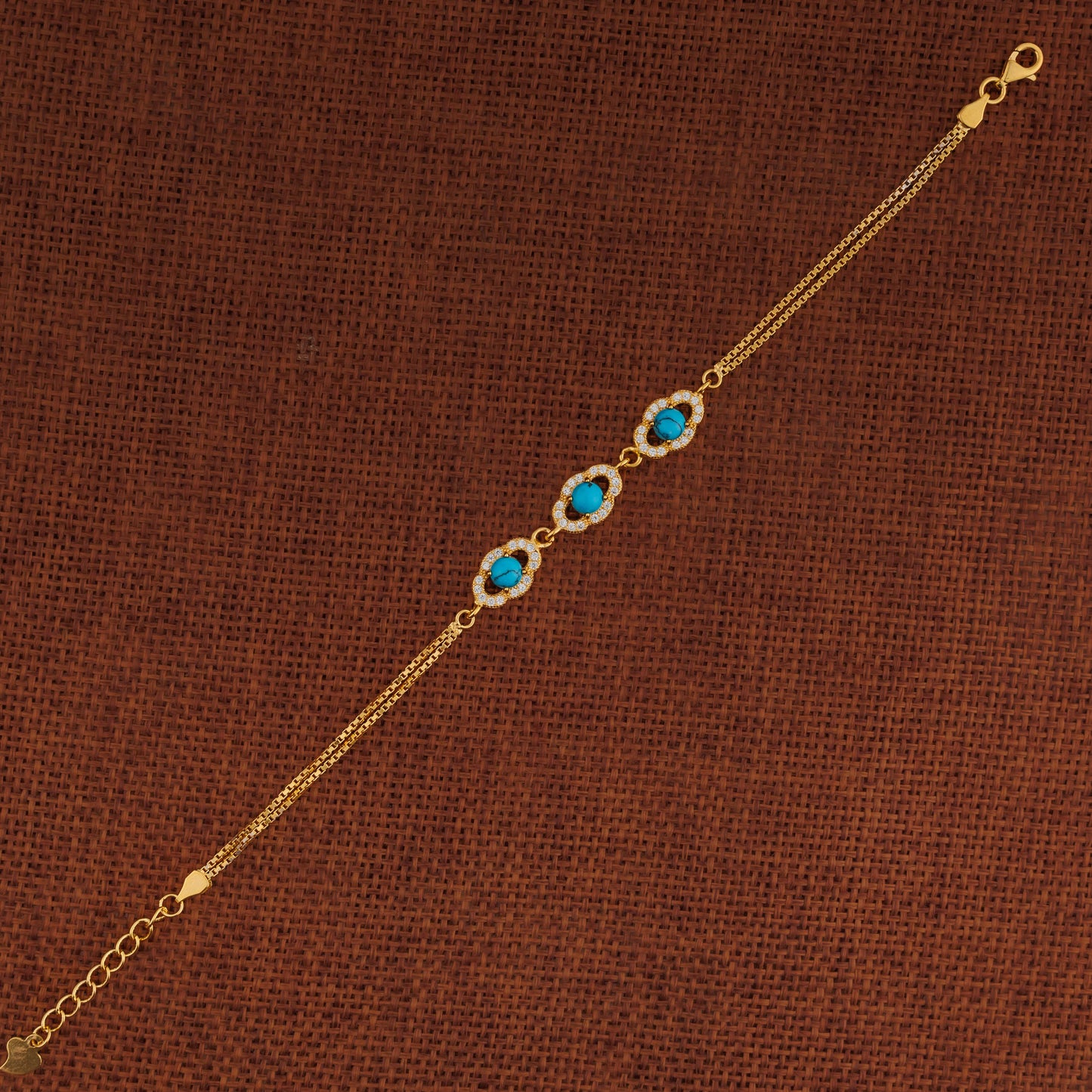 Zircon Bracelet (D33) - Silver 925 & Gold Plated