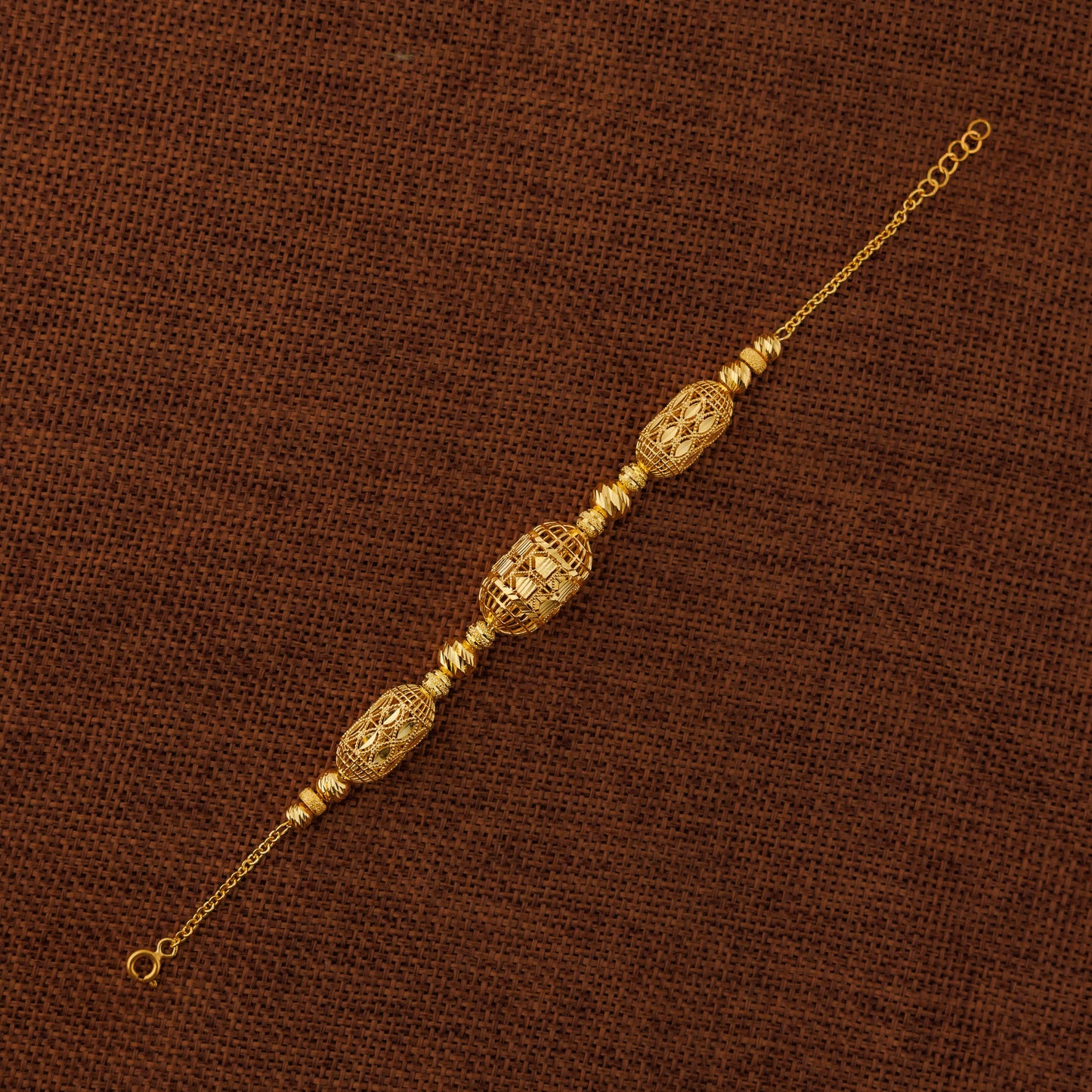 RP Beads & Ball Bracelet (D56) - Silver 925 & Gold Plated