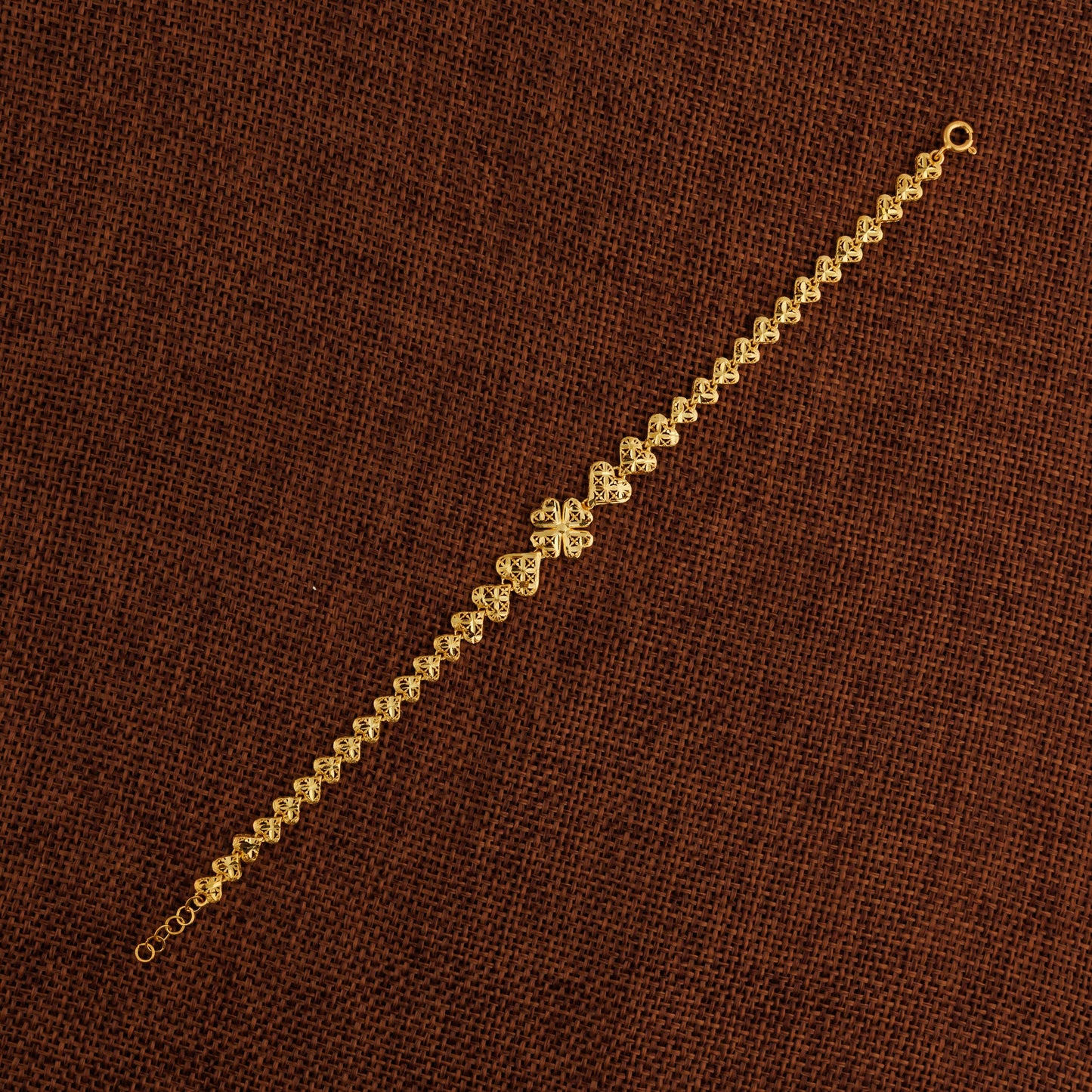 Casting Bracelet (D88) - Silver 925 & Gold Plated
