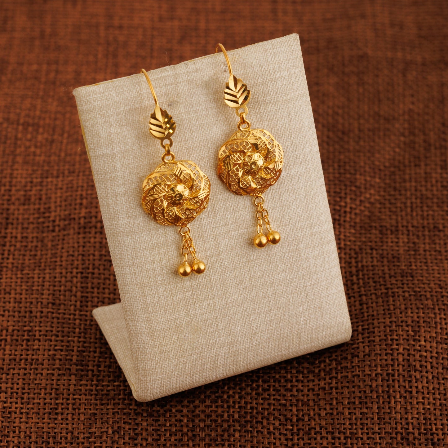 Casting Earrings (D46) - Silver 925 & Gold Plated