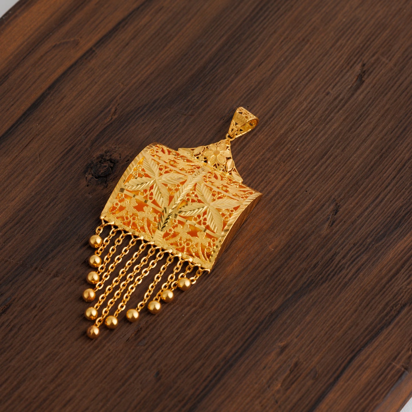 Square Casting Pendant (D23) - Silver 925 & Gold Plated