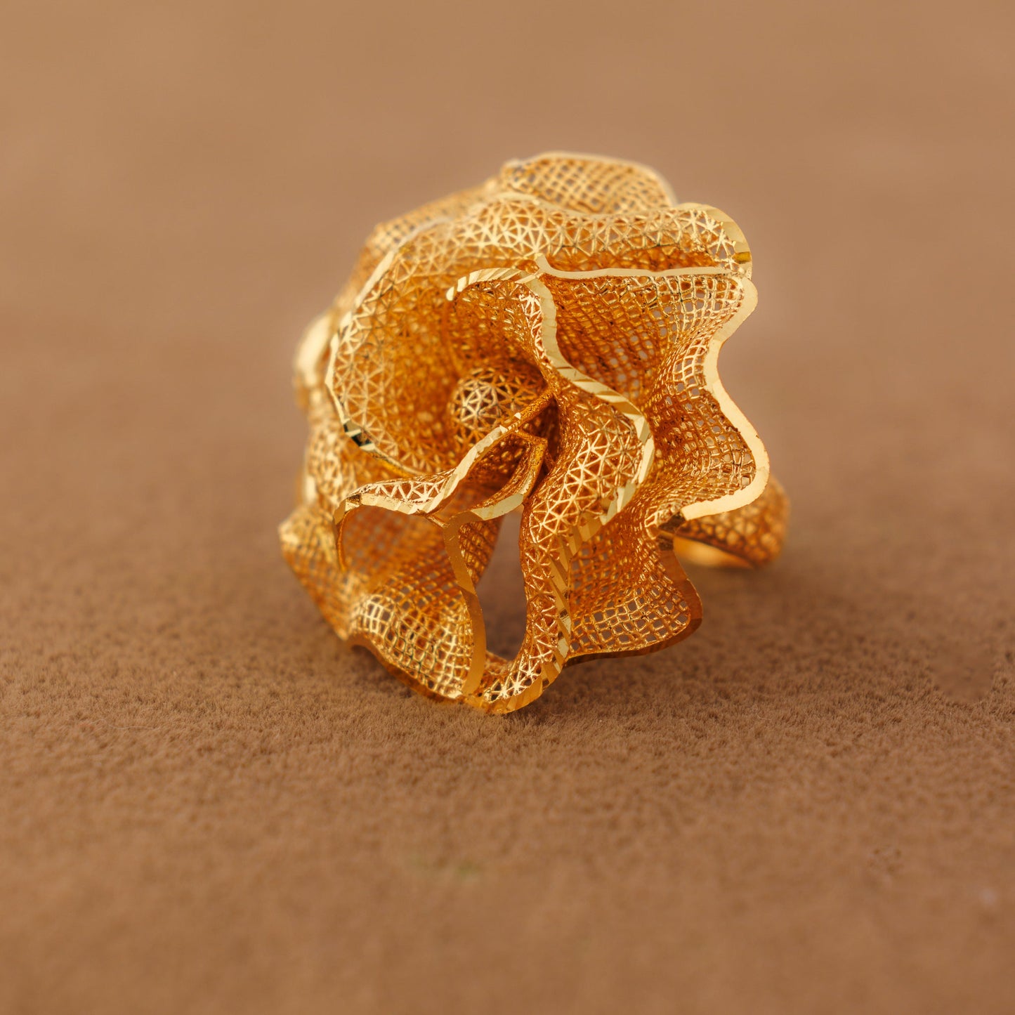 3D RP Rings (D346) - Silver 925 & Gold Plated