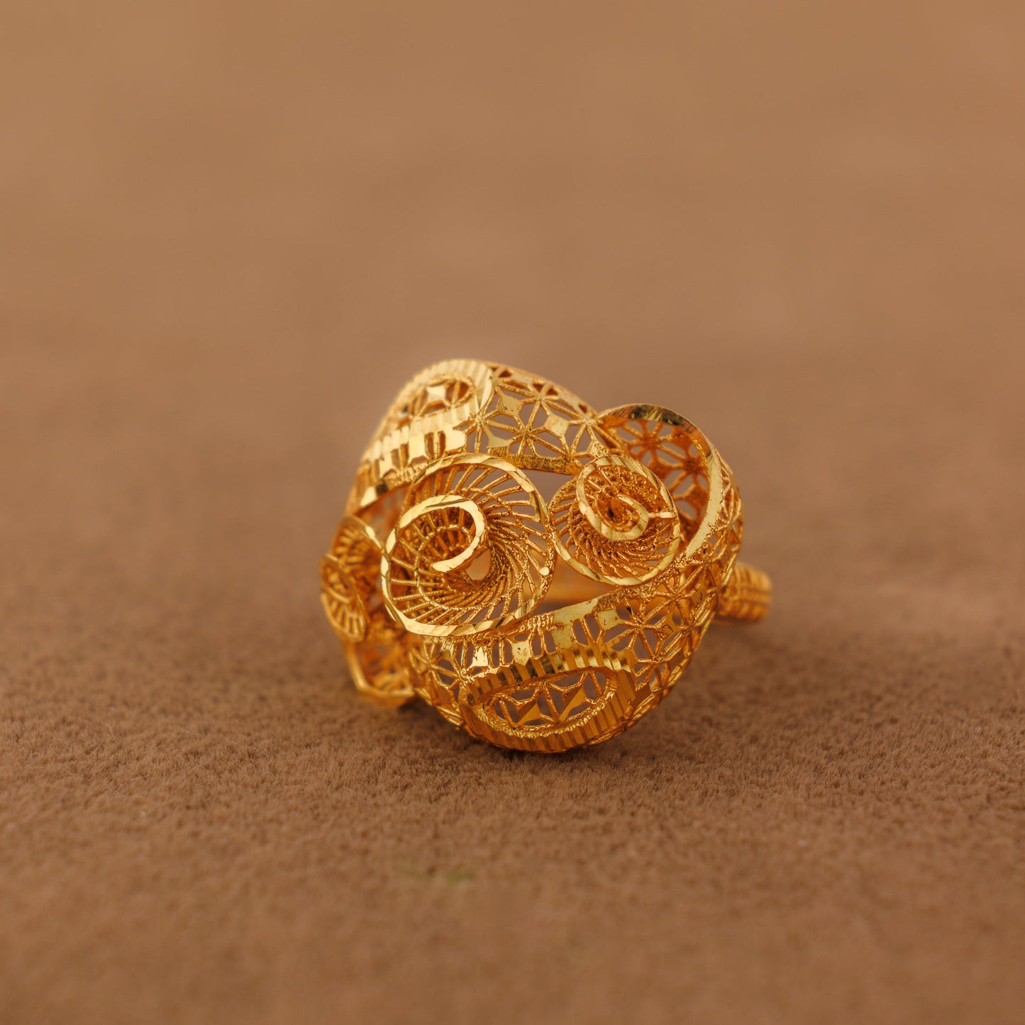 3D RP Rings (D359) - Silver 925 & Gold Plated