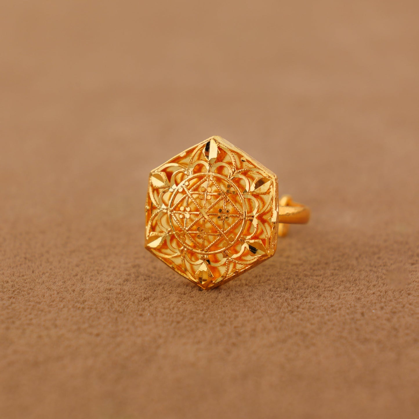 Traditional Ring (173) - Silver 925 & Gold Plated