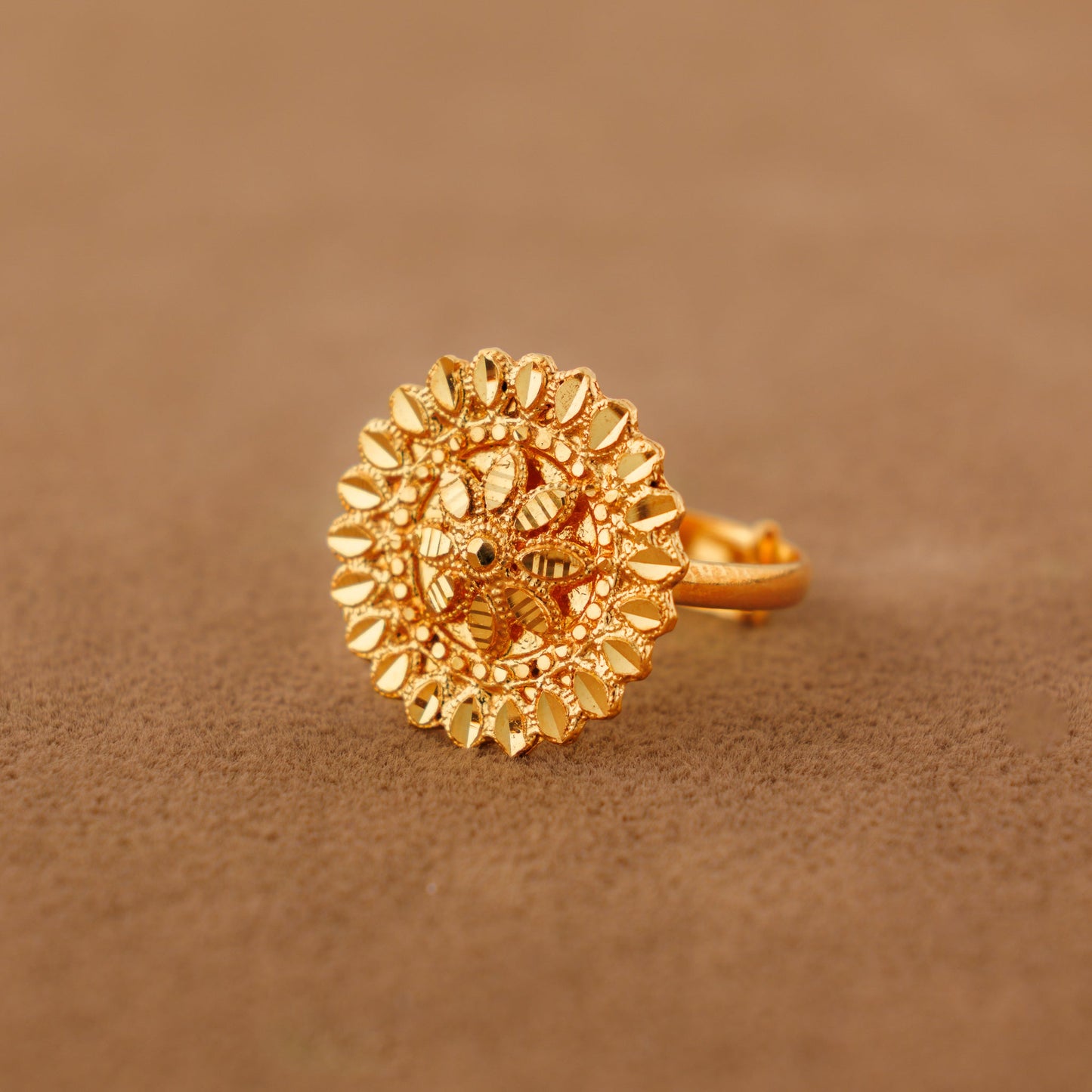Traditional Ring (168) - Silver 925 & Gold Plated