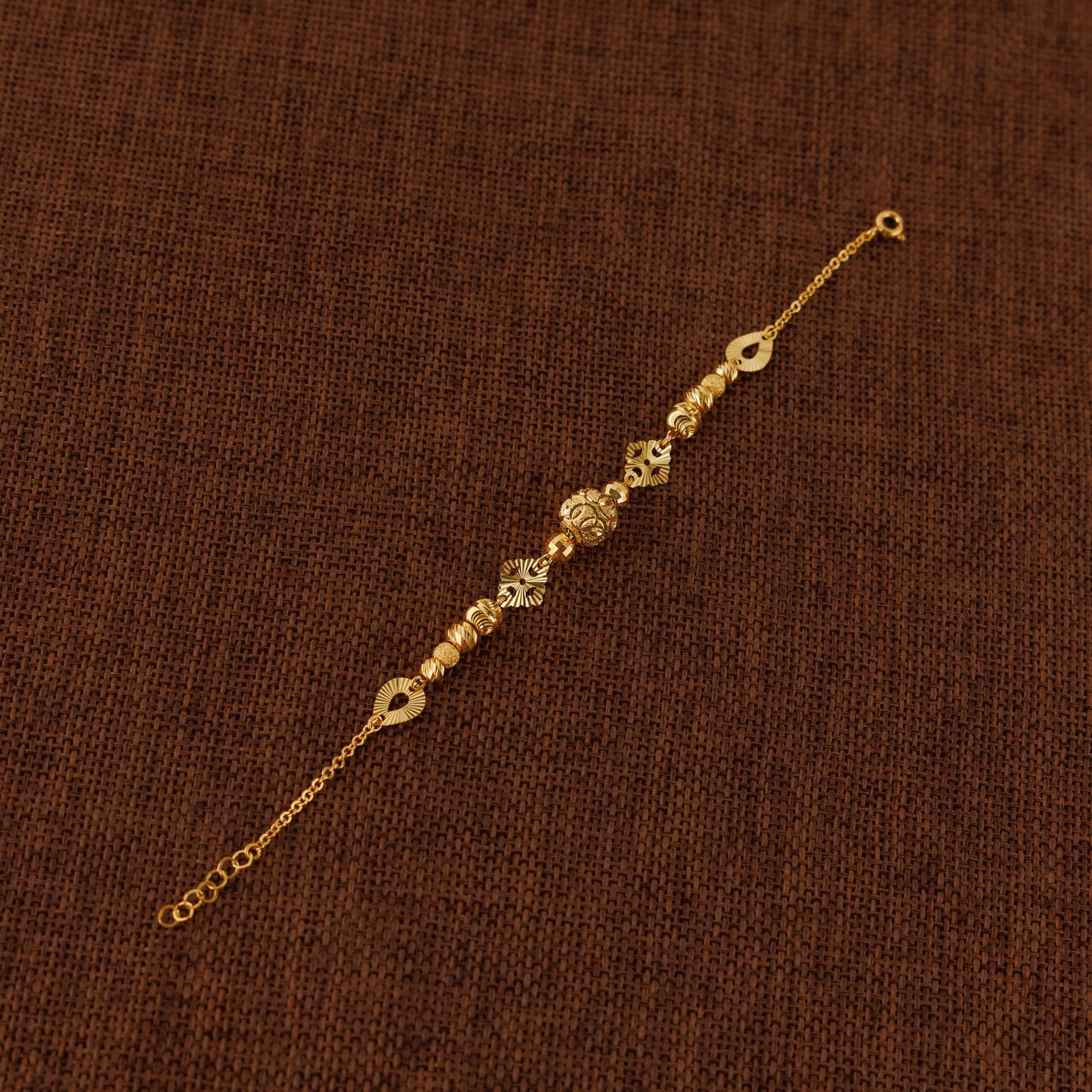 سوار خرز وكرات RP (D94) - فضة 925 ومطلي بالذهب