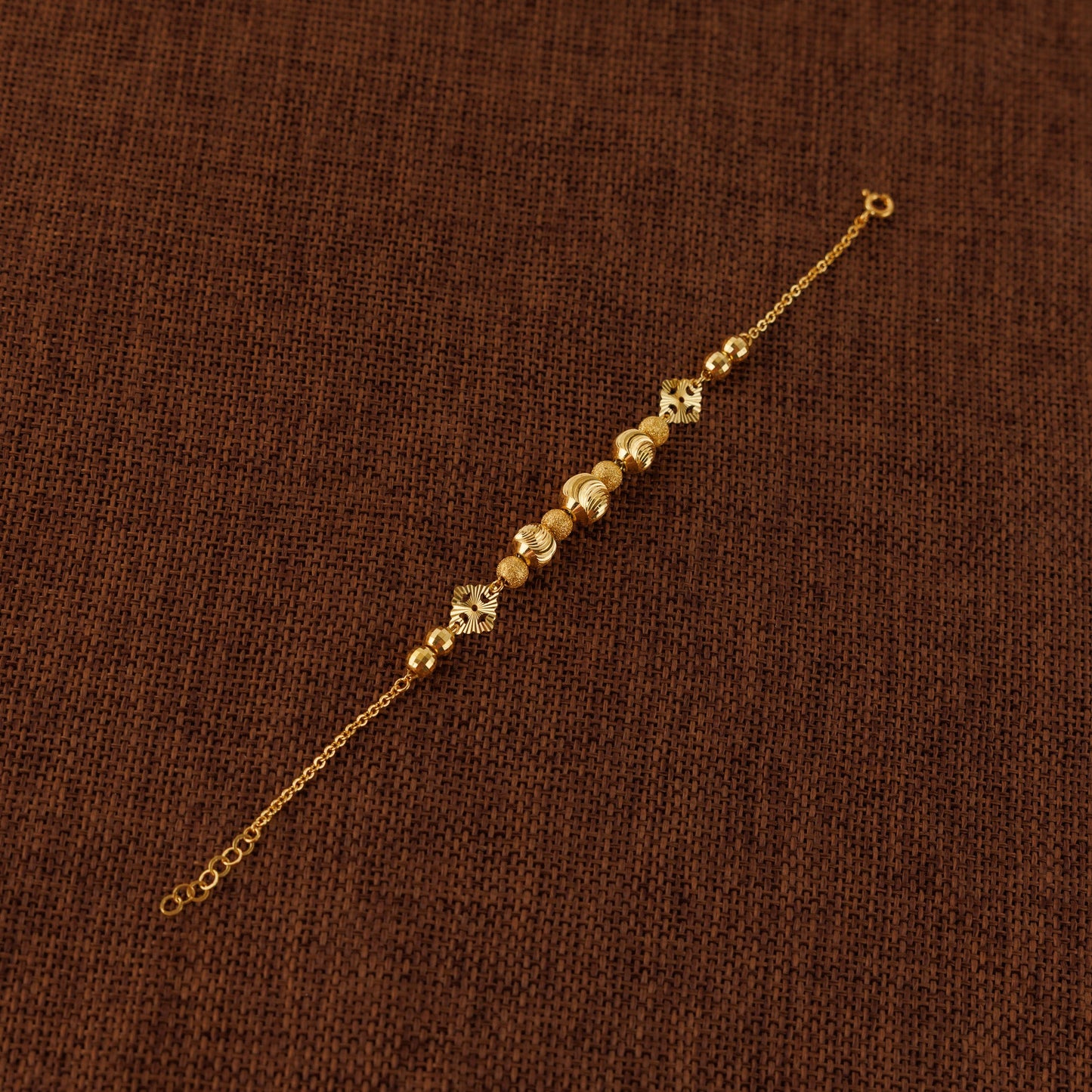 RP Beads & Ball Bracelet (D101) - Silver 925 & Gold Plated