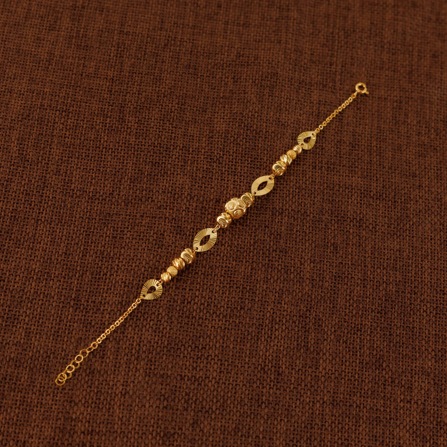 RP Beads & Ball Bracelet (D100) - Silver 925 & Gold Plated