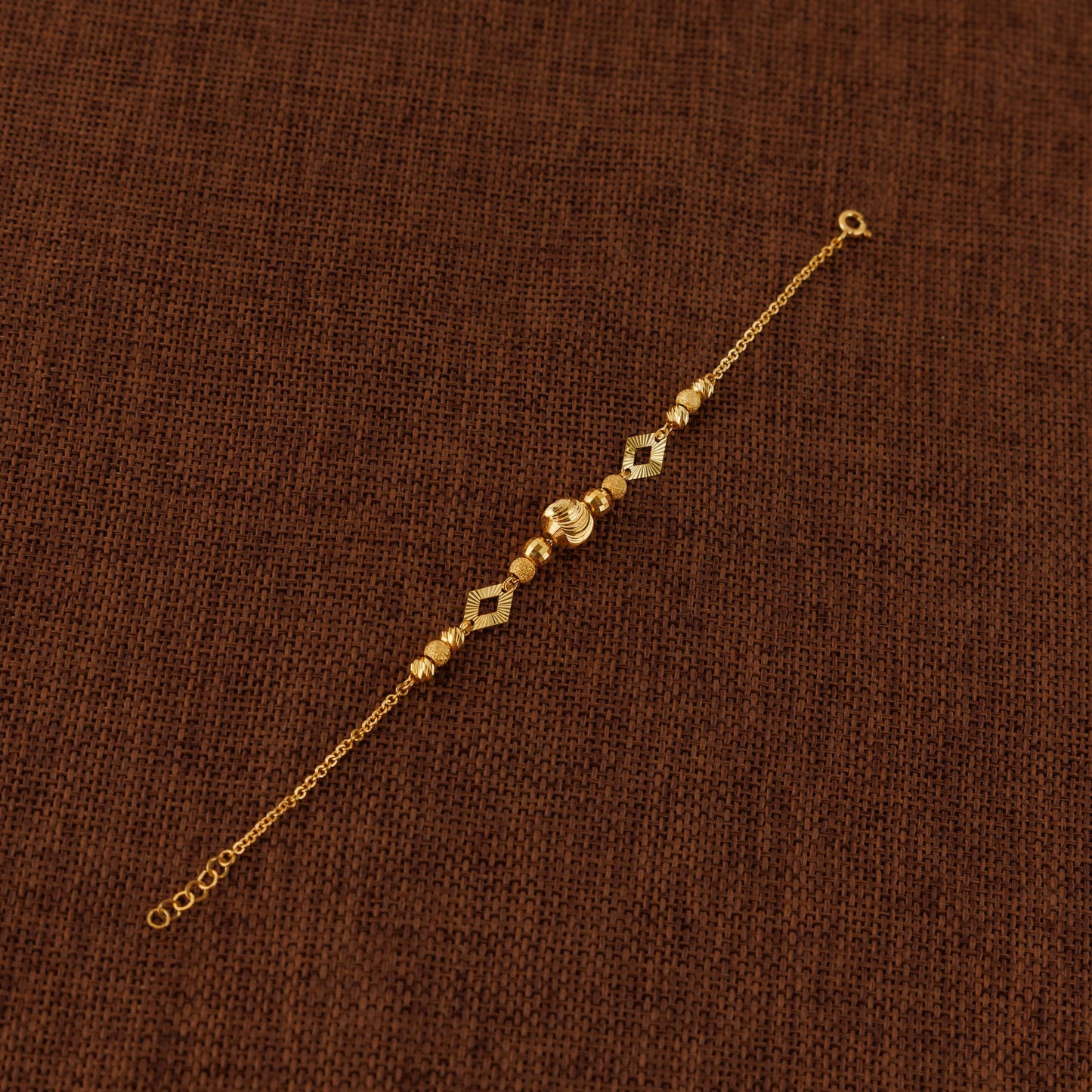 RP Beads & Ball Bracelet (D95) - Silver 925 & Gold Plated