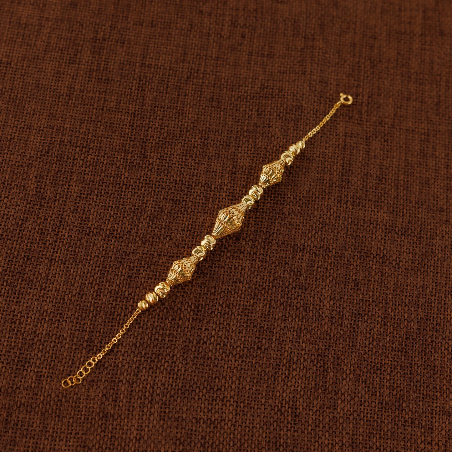 RP Beads & Ball Bracelet (D88) - Silver 925 & Gold Plated