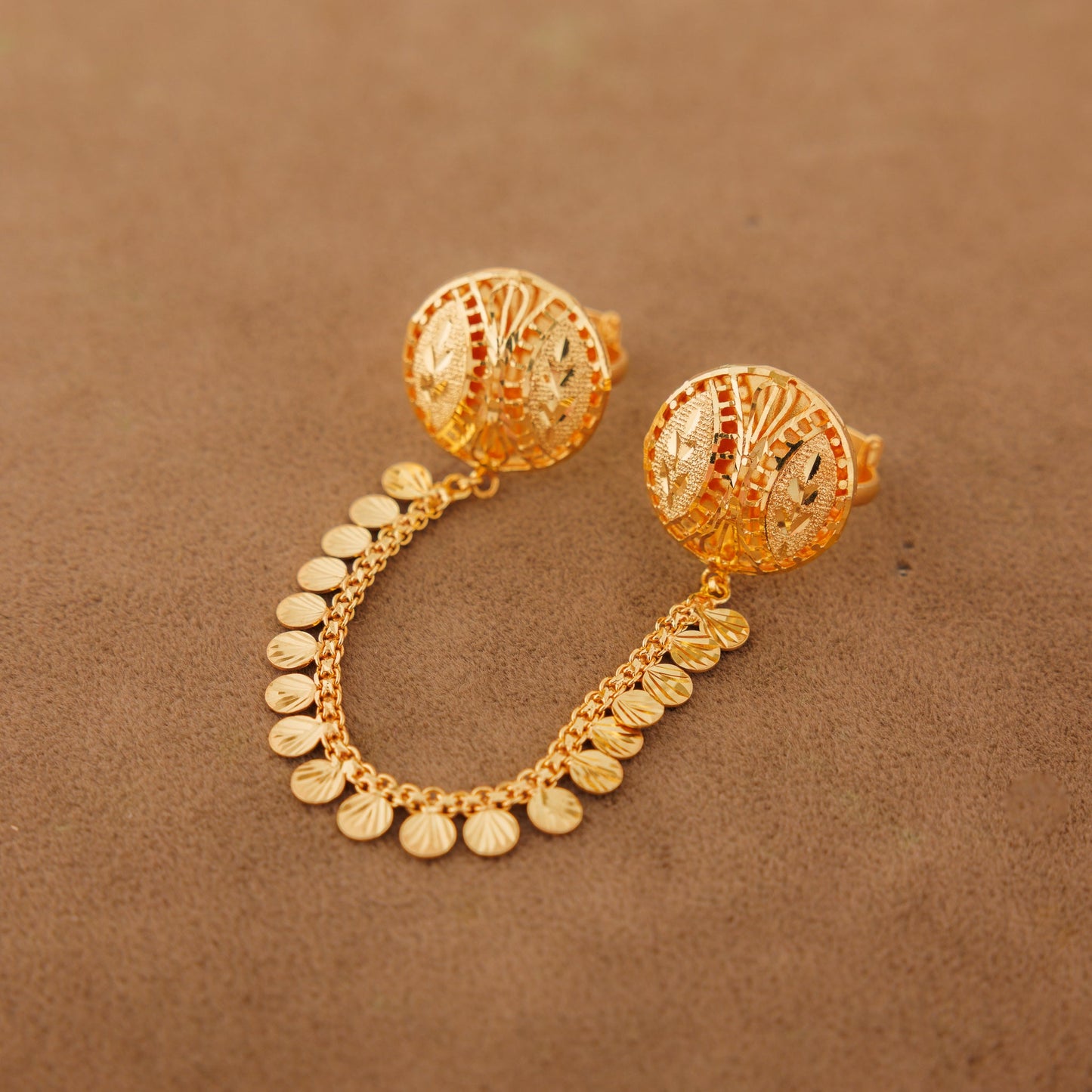 Twin Ring Chain (D4) - Silver 925 & Gold Plated