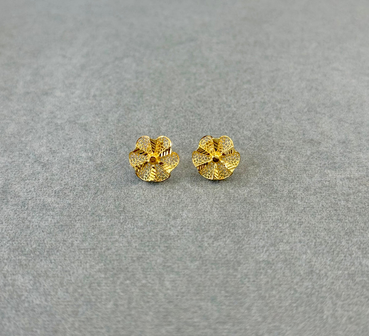 Flower Tops (AD12) - 925 Silver & 24K Gold Plated