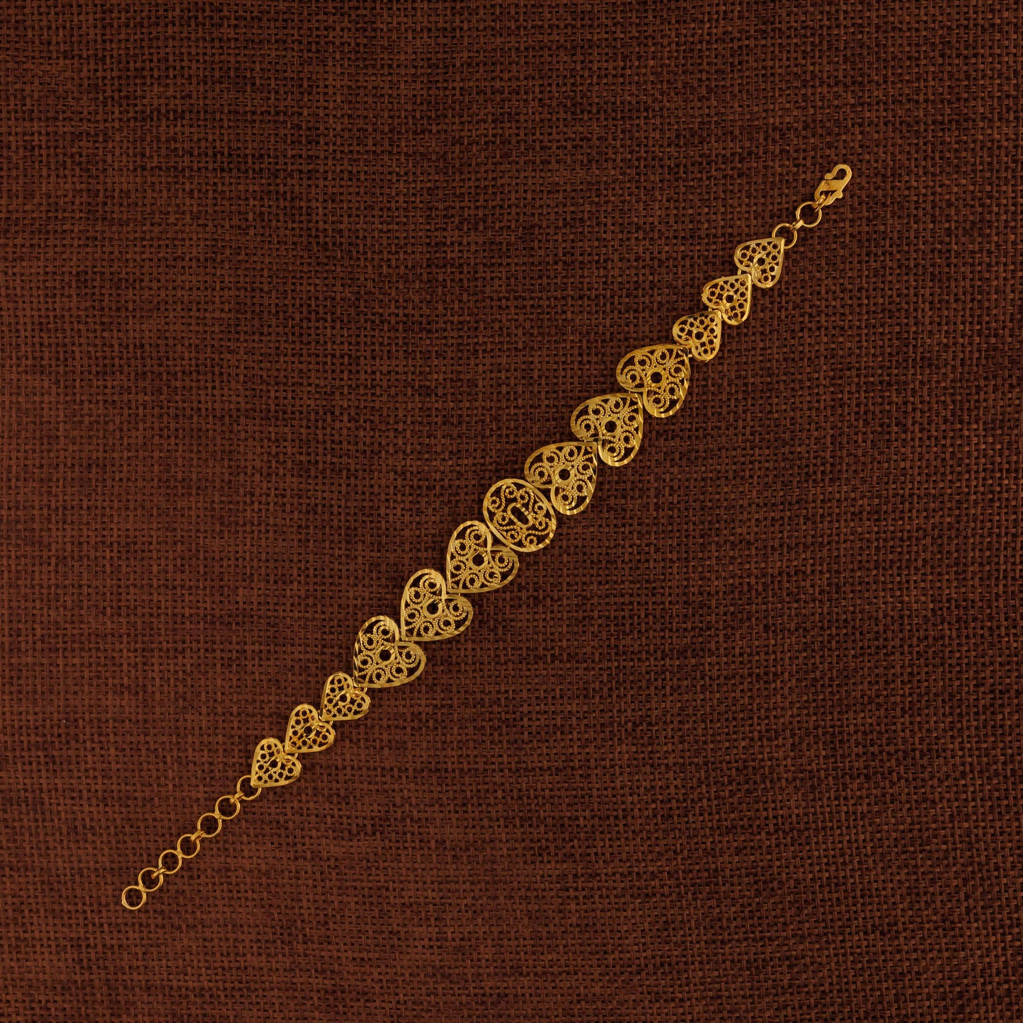 Casting Bracelet (D81) - Silver 925 & Gold Plated