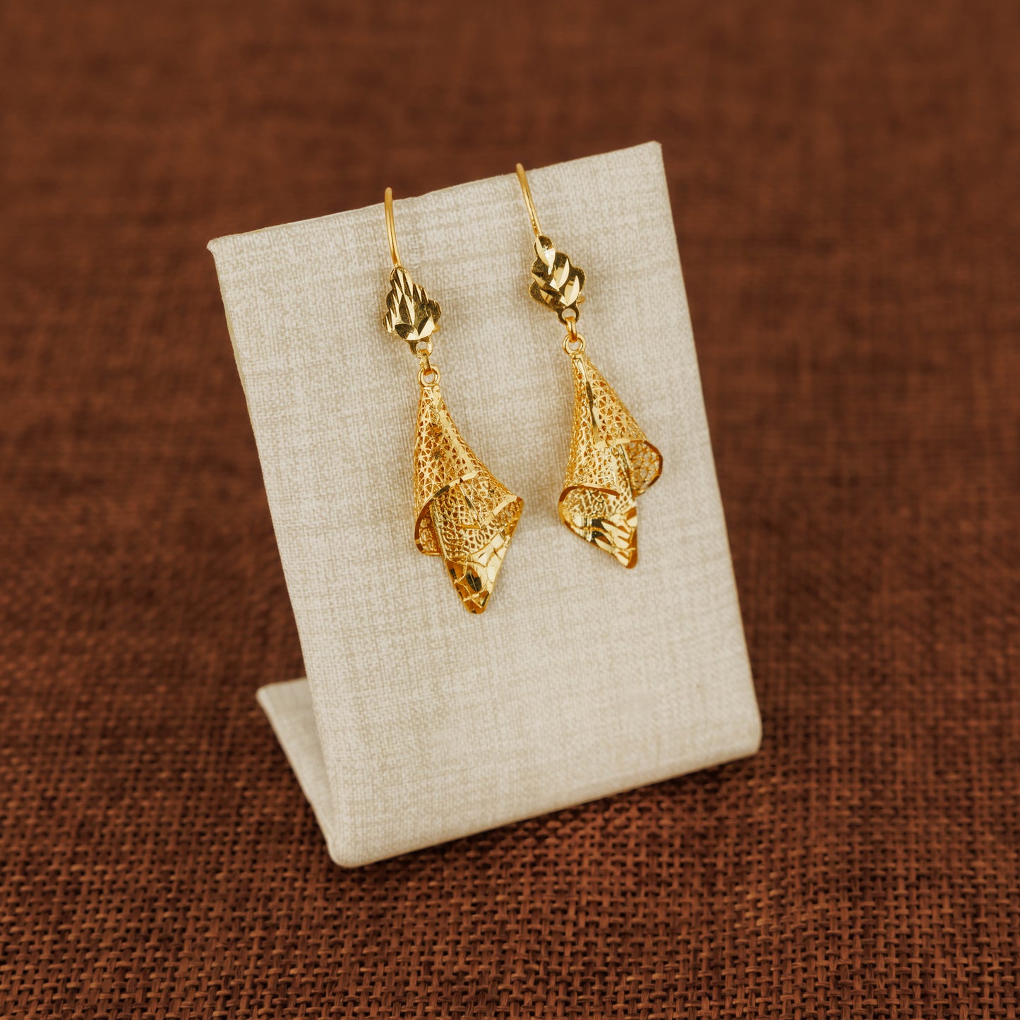 Casting Earrings (D30) - Silver 925 & Gold Plated