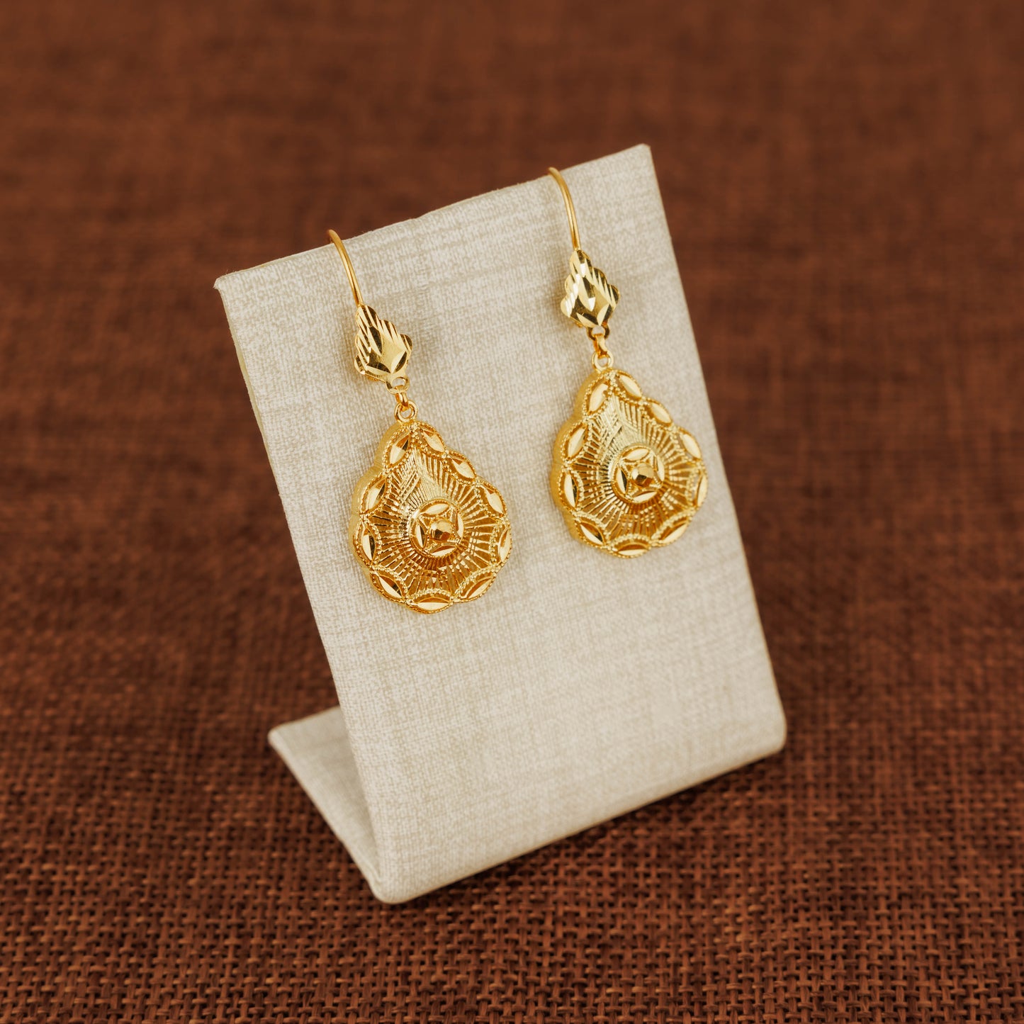 Casting Earrings (D38) - Silver 925 & Gold Plated