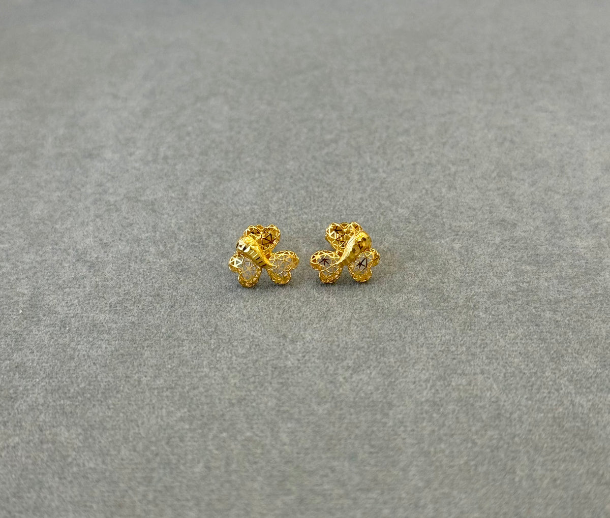 Flower Tops (AD11) - 925 Silver & 24K Gold Plated