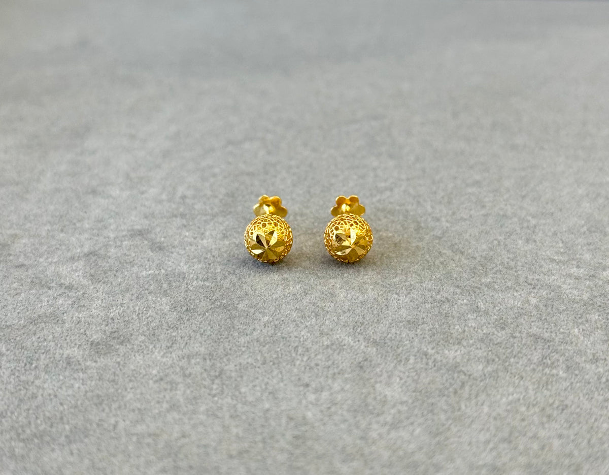 Flower Tops (AD27) - 925 Silver & 24K Gold Plated