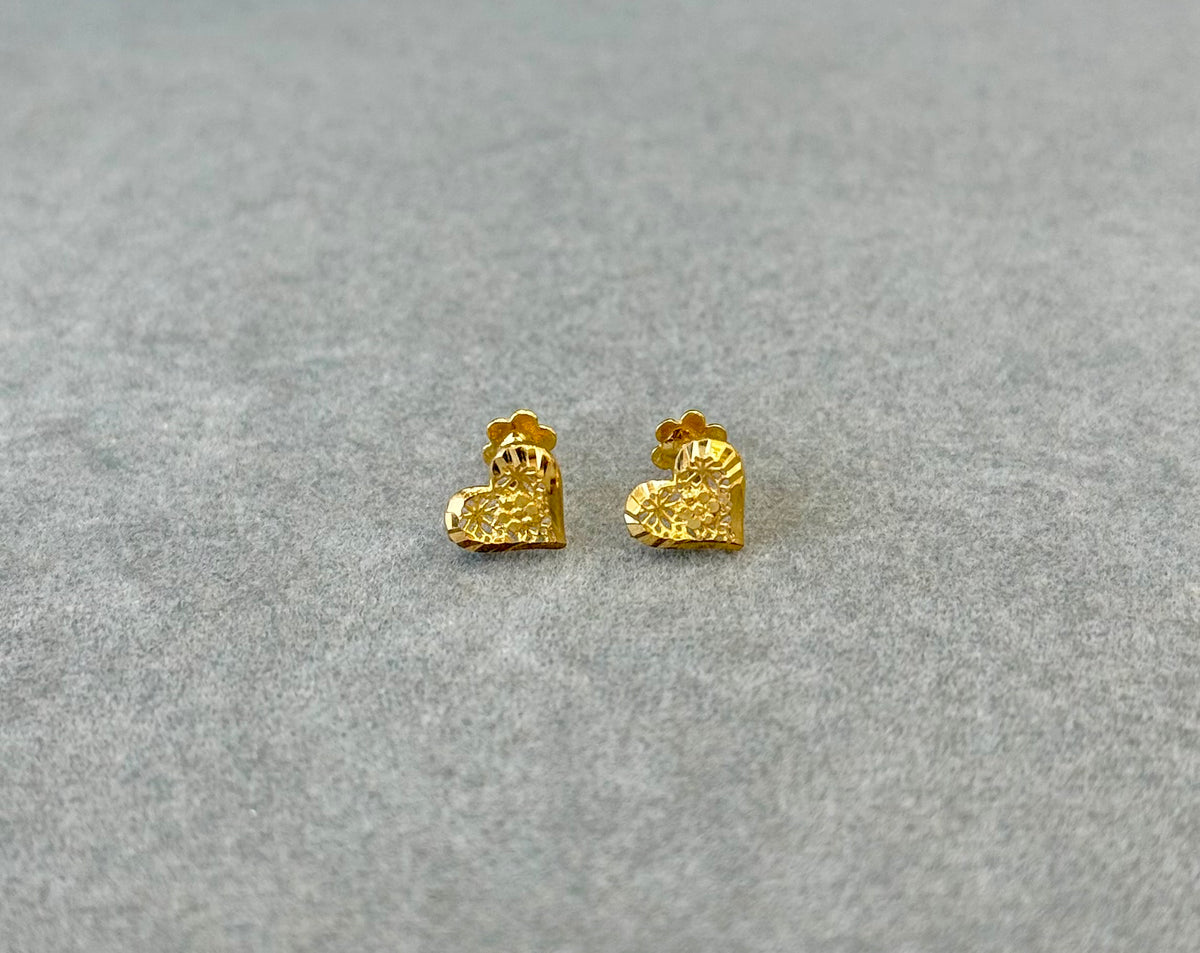 Flower Tops (AD30) - 925 Silver & 24K Gold Plated