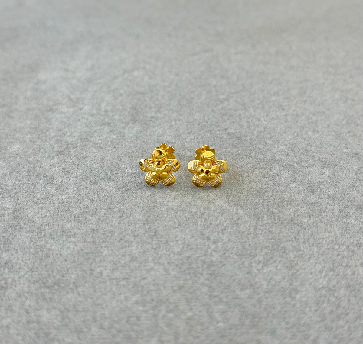 Flower Tops (AD18) - 925 Silver & 24K Gold Plated