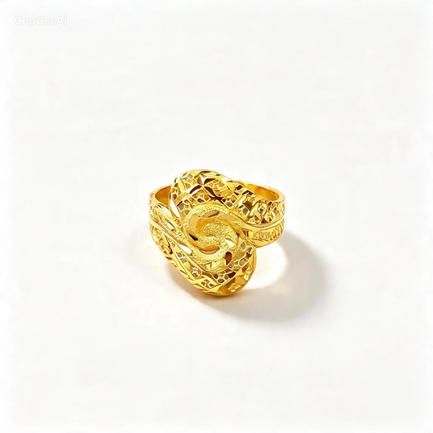 3D RP Rings (AD42) - Silver 925 & Gold Plated