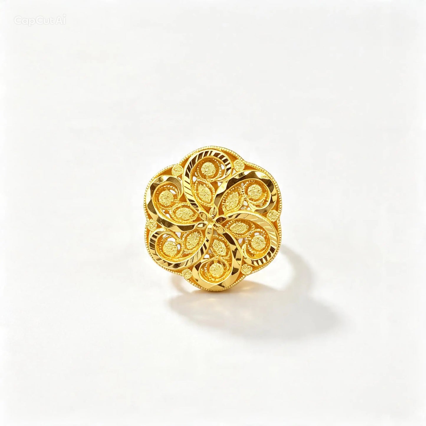 3D RP Rings (AD59) - Silver 925 & Gold Plated