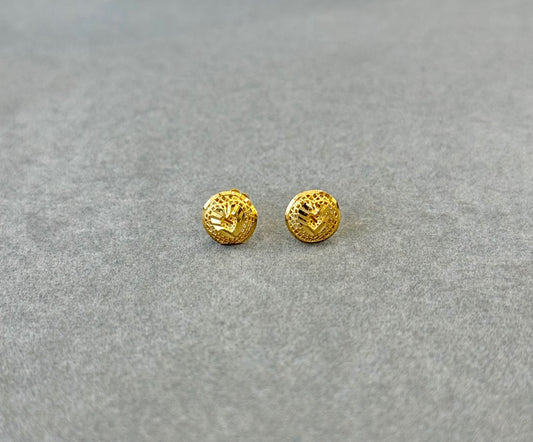 Flower Tops (AD22) - 925 Silver & 24K Gold Plated