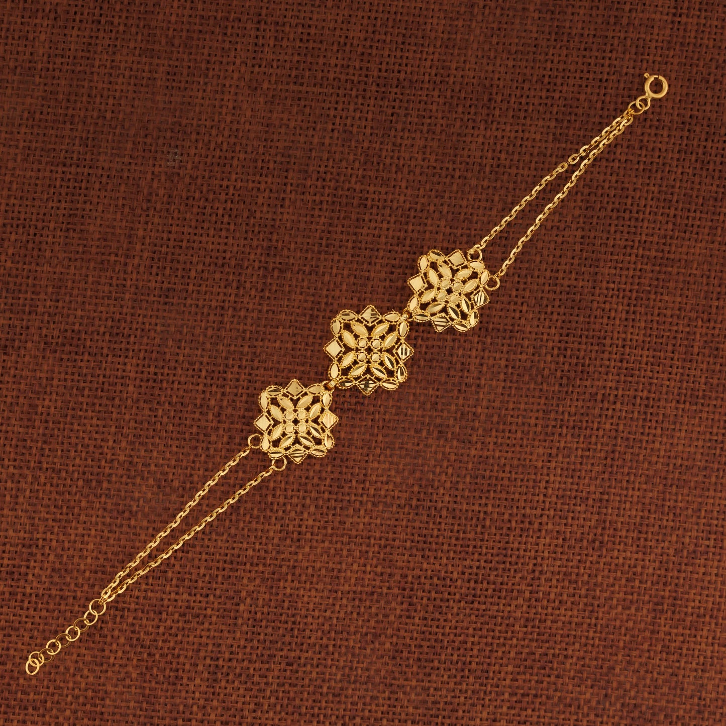 RP 3 Piece Bracelet / Chain (D6) - Silver 925 & Gold Plated
