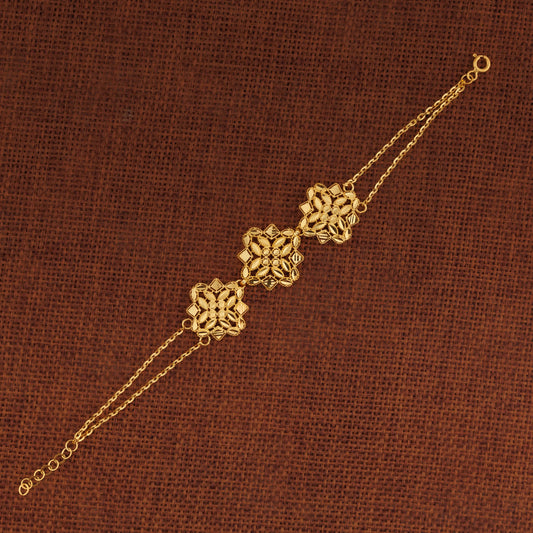 RP 3 Piece Bracelet / Chain (D6) - Silver 925 & Gold Plated
