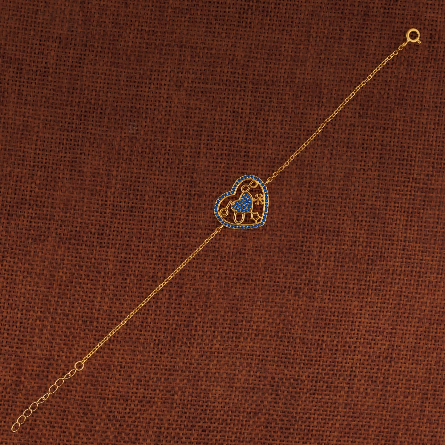 سوار زركون (D36) - فضة 925 ومطلي بالذهب