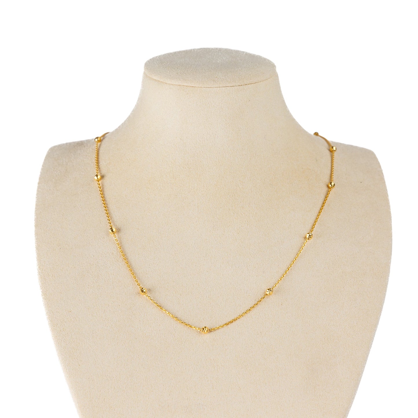 Link with Ball Chain (V5) - Silver 925 & Gold Plated