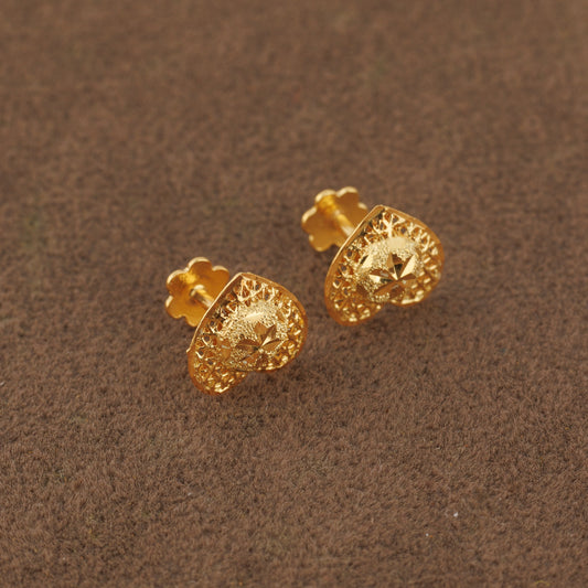 Heart Shape Tops (D3) - Silver 925 & Gold Plated