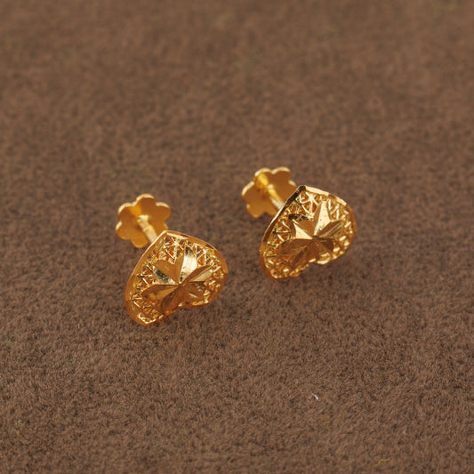 Heart Shape Tops (D2) - Silver 925 & Gold Plated