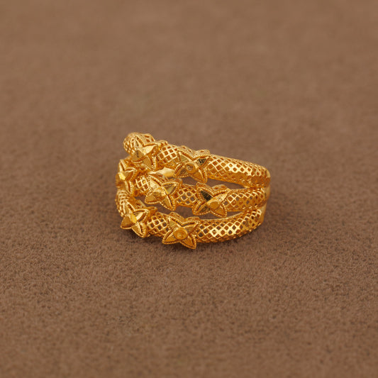 3D RP Rings (D181) - Silver 925 & Gold Plated