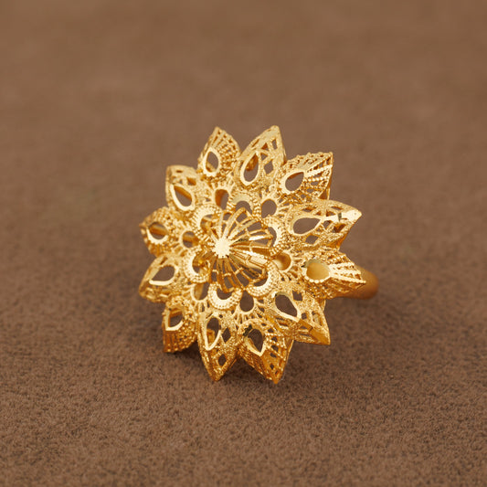 3D RP Rings (D128) - Silver 925 & Gold Plated