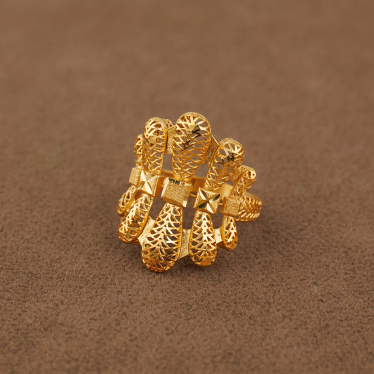 3D RP Rings (D222) - Silver 925 & Gold Plated