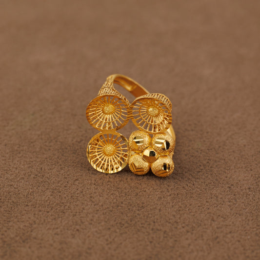 3D RP Rings (D206) - Silver 925 & Gold Plated