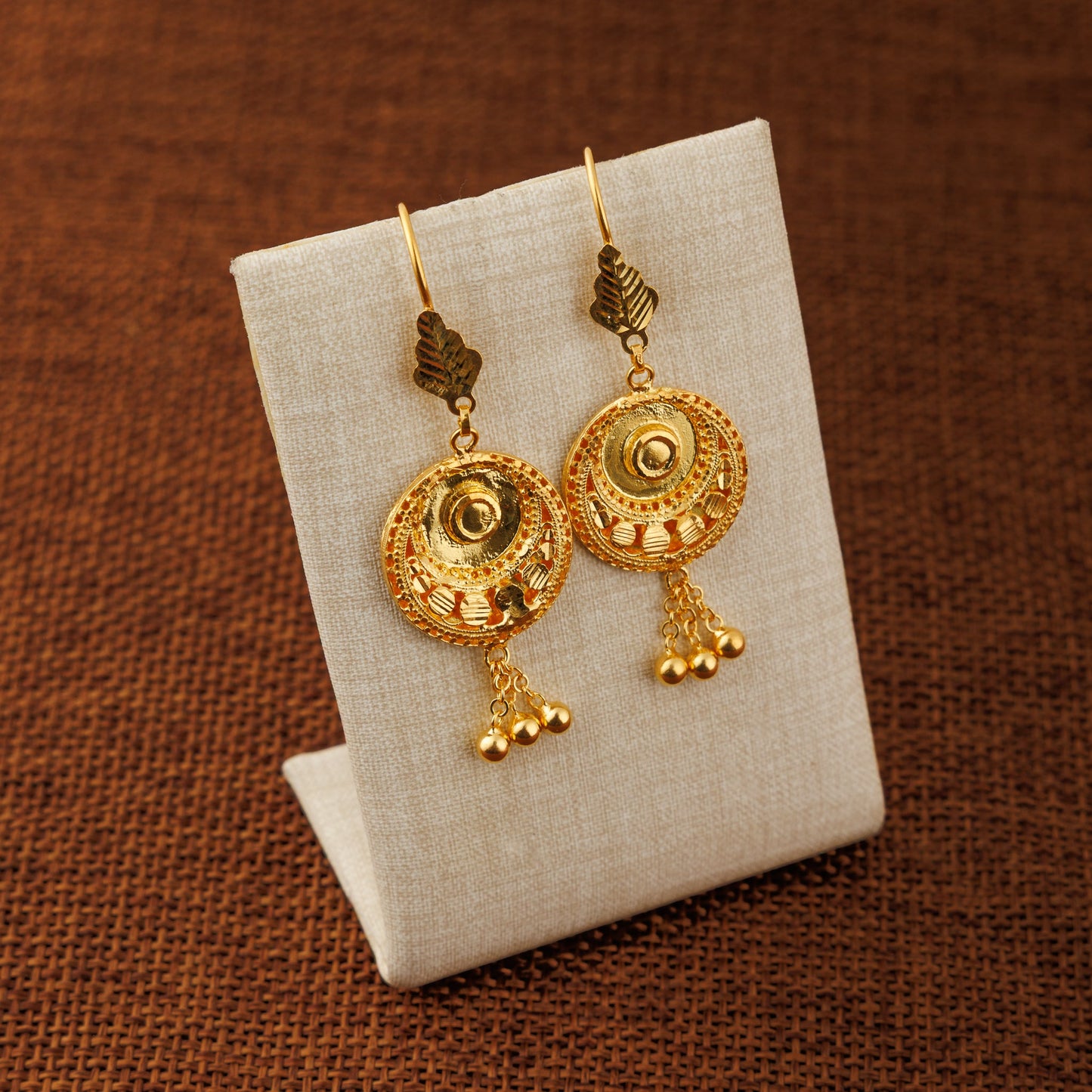 Casting Earrings (D43) - Silver 925 & Gold Plated