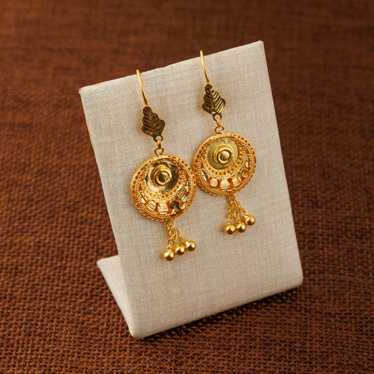 Casting Earrings (D43) - Silver 925 & Gold Plated