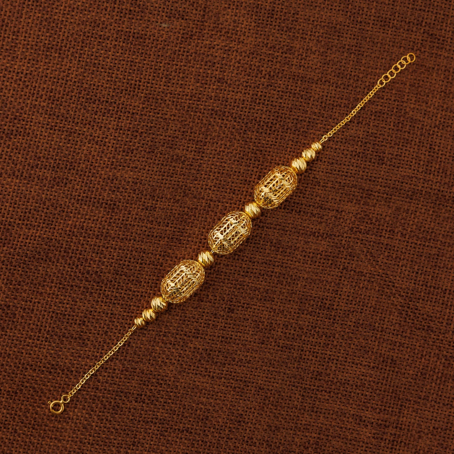 سوار RP Beads & Ball (D70) - فضة 925 ومطلي بالذهب