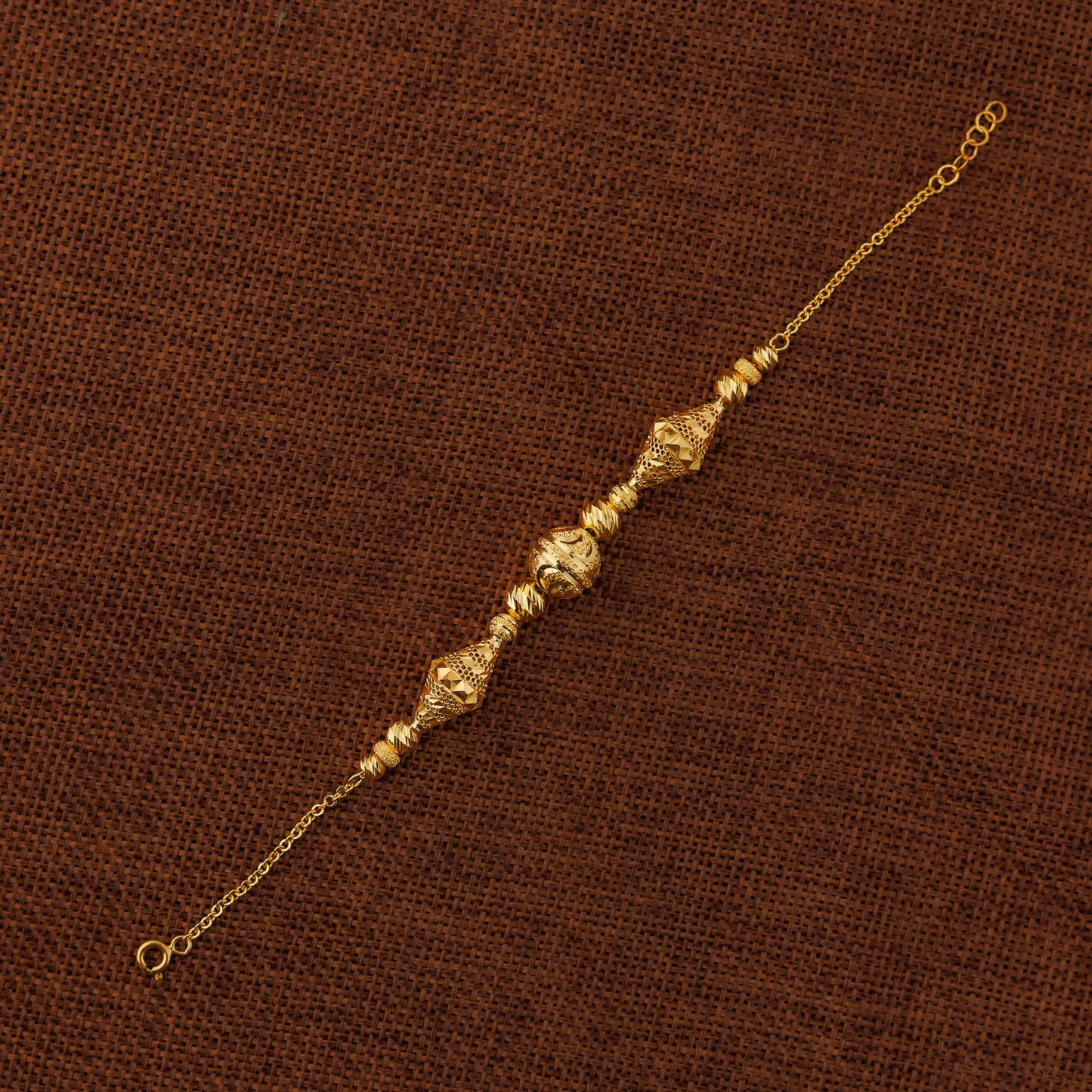 RP Beads & Ball Bracelet (D62) - Silver 925 & Gold Plated