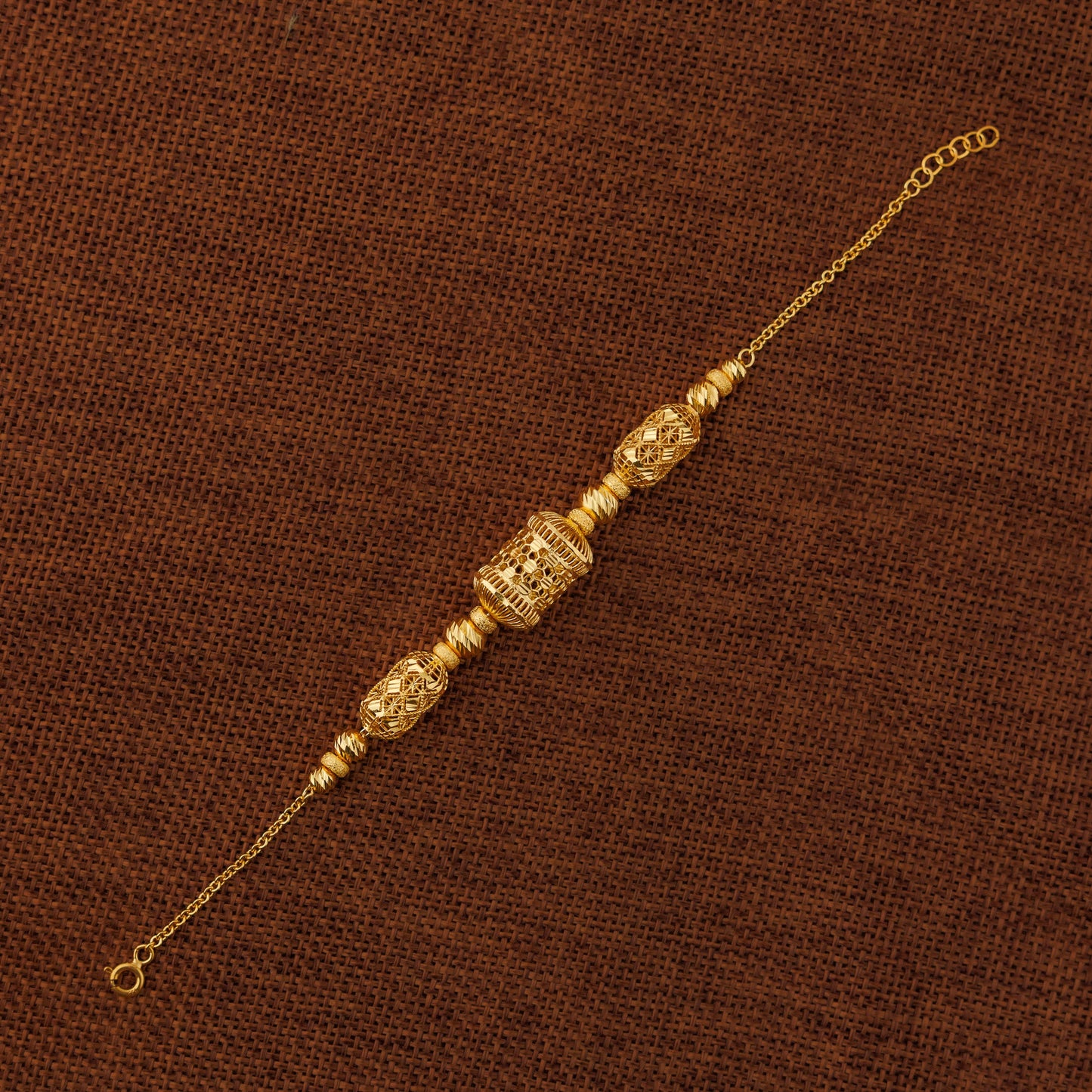 RP Beads & Ball Bracelet (D65) - Silver 925 & Gold Plated