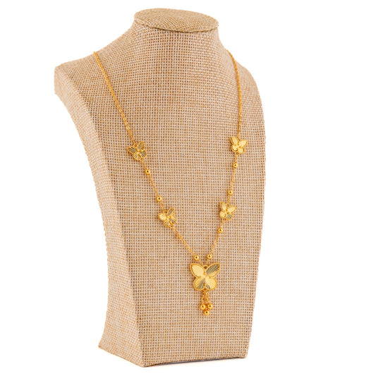 Butterfly Elegance Choker – Silver 925 & Gold Plated