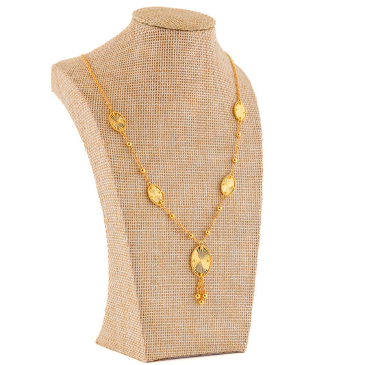 Oval Shine Choker – Silver 925 & Gold Plated