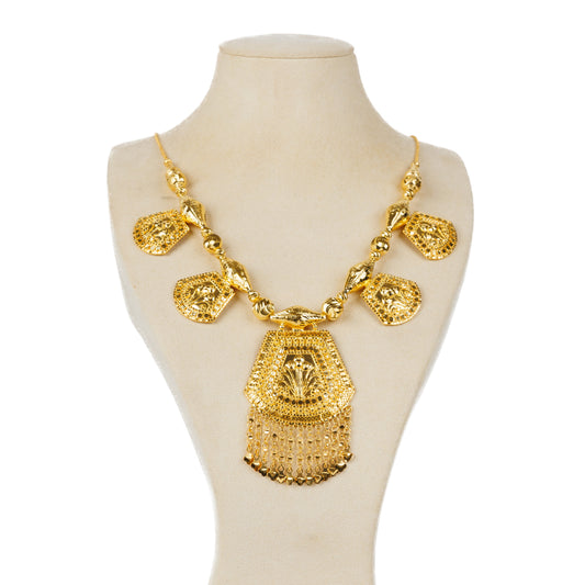 Traditional Necklace (D56)- Silver 925 & Gold Plated