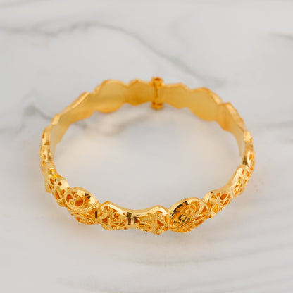 Kid's Casting Kada (D3) - Silver 925 & Gold Plated