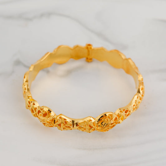 Kid's Casting Kada (D3) - Silver 925 & Gold Plated