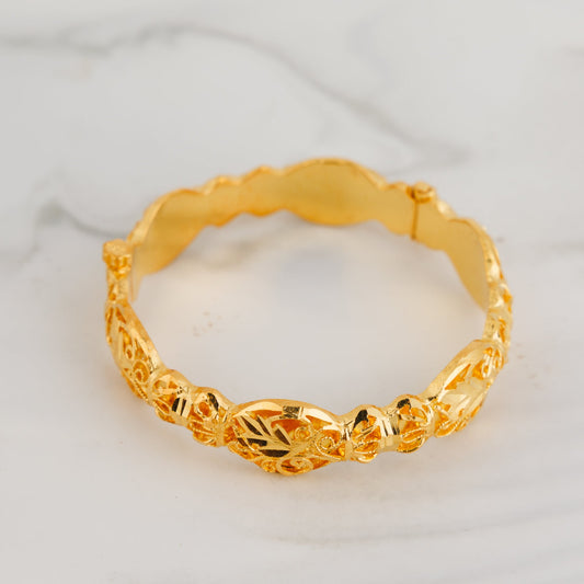 Kid's Casting Kada (D5) - Silver 925 & Gold Plated