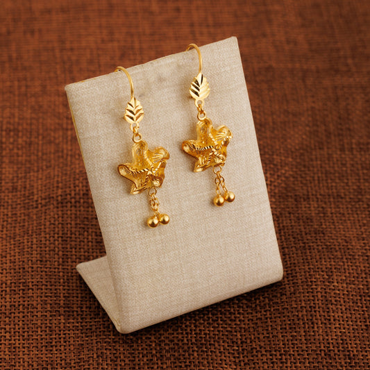 Casting Earrings (D61) - Silver 925 & Gold Plated