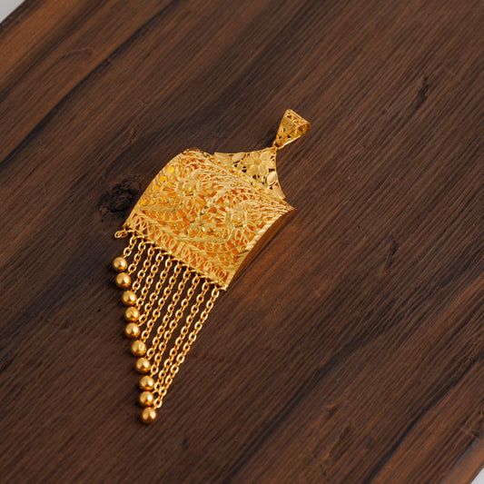 Square Casting Pendant (D17) - Silver 925 & Gold Plated