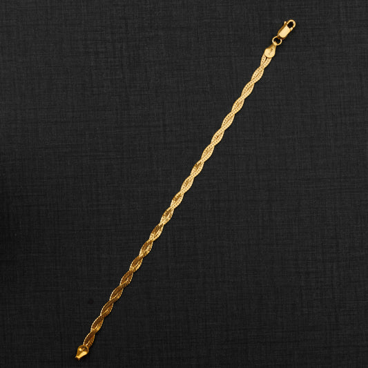 Turkish Bracelet (D4) - Silver 925 & Gold Plated